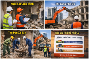 Đơn vị chuyên thi công phá dỡ nhà cũ Gò Vấp, Bình Thạnh, Phú Nhuận uy tín Đơn vị chuyên thi công phá dỡ nhà cũ Gò Vấp, Bình Thạnh, Phú Nhuận uy tín