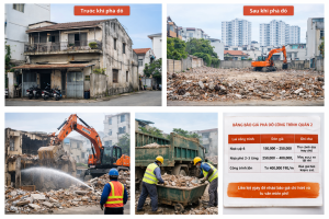 Báo giá phá dỡ nhà cũ Quận 2