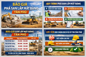 Báo giá san lấp mặt bằng Tân Phú cạnh tranh