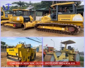 Cho thuê máy xúc,ủi, lu giá tốt