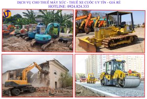 Dịch vụ cho thuê máy xúc tại TPHCM và các tỉnh miền nam uy tín chất lượng